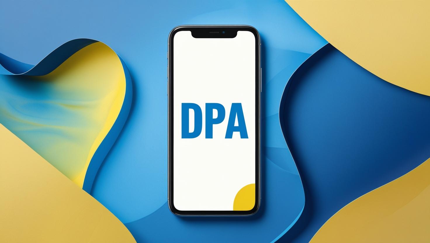 スマートフォンにDPAと表示されいているイラスト
